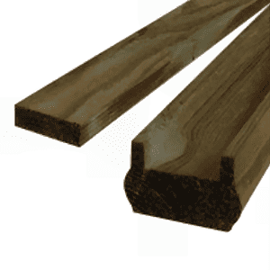 Decking components accessories kits: base rail 40 x 68 x 2400mm