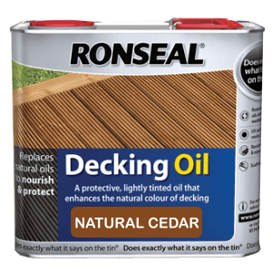 Decking components accessories kits: decking oil natural cedar 2.5ltr Decking components accessories kits: decking oil natural cedar 2.5ltr