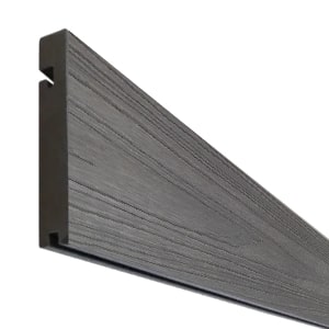 Composite decking: graphite composite decking finishing board 3.6m