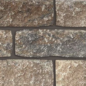 Decorative walling: abbey stone walling calder brown 200 x 65mm