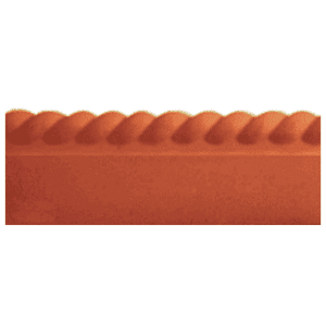 Edgings: terracotta rope edging 580mm x 150mm