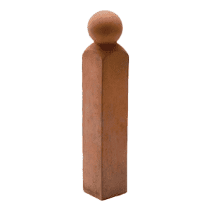 Edgings: terracotta rope edging post