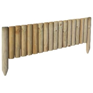 Edgings: log panel edging 150mm (6 inch)