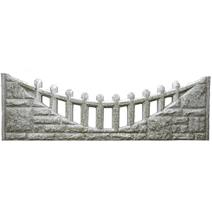Fence posts accessories: castle top gravel board 6ft x 24