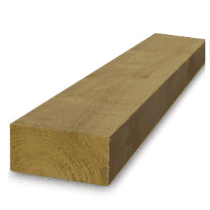 Garden sleepers: mini brown railway sleeper 100mm x 200mm x 1.2m