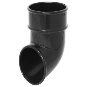 Downpipe fittings: downpipe shoe round black