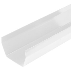 Guttering fittings: gutter length 2mtr square white