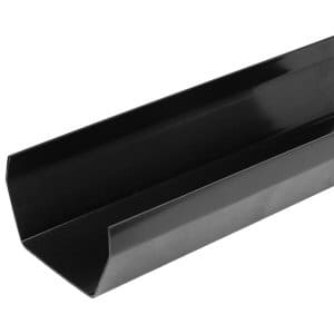 Guttering fittings: gutter length 2mtr square black