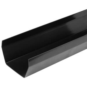 Guttering fittings: gutter length 4mtr square black