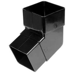 Downpipe fittings: downpipe 112 degree offset bend square black