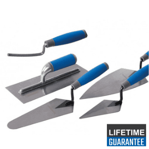 Hand tools: soft grip trade trowel set 5 piece