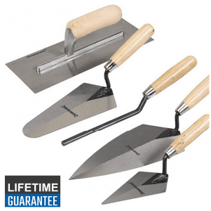 Hand tools: trade trowel set 5 piece