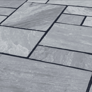 Natural stone paving: kandla grey 22.67mtr2 natural stone paving pack