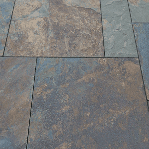 Natural stone paving: mongolian rusty sawn 8mtr2 natural stone paving pack