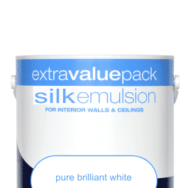 Paint emulsion: white silk emulsion 5ltr