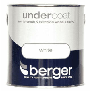 Paint emulsion: white undercoat 2.5ltr