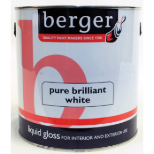 Paint emulsion: white gloss paint 1.25ltr
