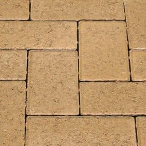 50mm pavers: yellow 50mm block paver