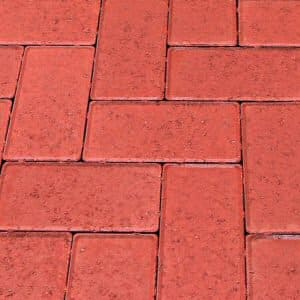 50mm pavers: red 50mm block paver