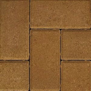 50mm pavers: buff 50mm block paver