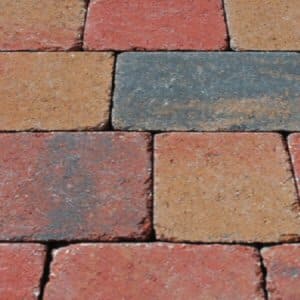 Tumbled pavers: cobble maple tumbled paver 8m2 3 size pack