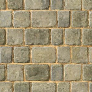 Tumbled pavers: regatta silver haze riven cobble paver 8.32m2 3 size pack