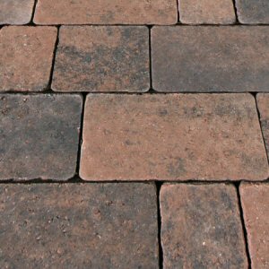 Tumbled pavers: tumble graphite tumbled cobble paver 11.2m2 3 size pack