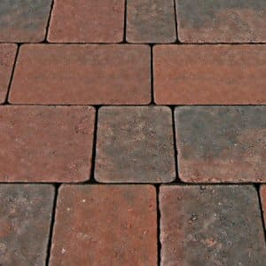 Tumbled pavers: tumble traditional cobble tumbled paver 11.2m2 3 size pack