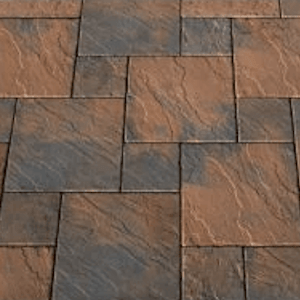 Patio paving kits dutch pattern: dutch acorn brown 5.76mtr2 dutch pattern paving