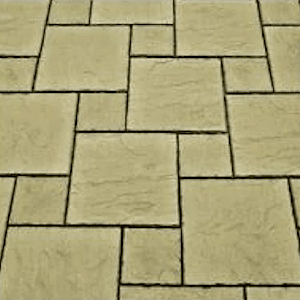 Patio paving kits dutch pattern: courtyard 5.76mtr2 dutch pattern paving