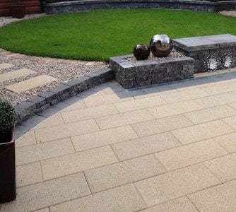 Granite finish patio kits: grange buff granite finish 5.2mtr patio kit