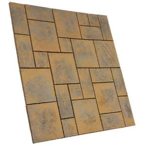 Patio paving kits random pattern: chalice honey brown 5.76mtr2 random pattern