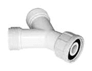 Plumbing fittings: y piece inlet