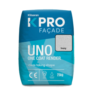 Rendering products: kpro one coat render ivory 25kg