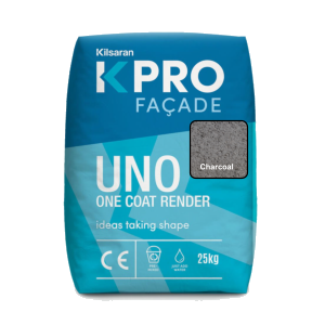 Rendering products: kpro one coat render charcoal 25kg