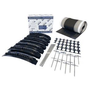 Roof slates tiles: roll out dry fix ridge kit black 6m