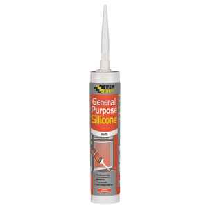 Sealants adhesives: white silicone sealant