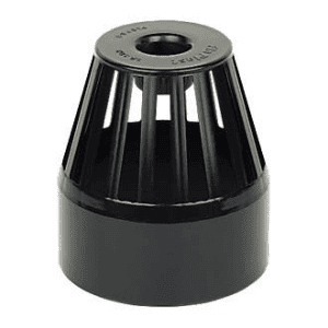 Soil pipe accessories: vent terminal black