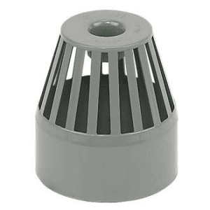 Soil pipe accessories: vent terminal grey