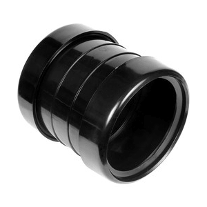 Soil pipe accessories: double socket coupler black