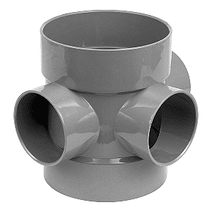 Soil pipe accessories: soil boss pipe grey