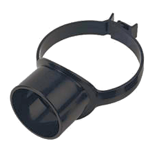 Soil pipe accessories: strap on boss black
