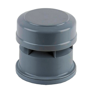 Soil pipe accessories: air admittance valve grey