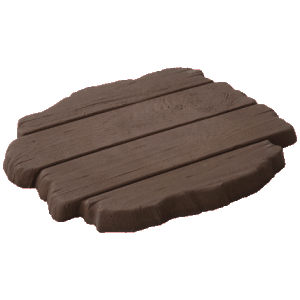 Stepping stones: deck stepping stone brown oak 460mm