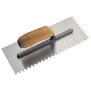 Tiling tools accessories: notched adhesive trowel 6mm