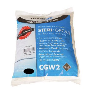 Tiling tools accessories: sterile wall and floor tile grout black