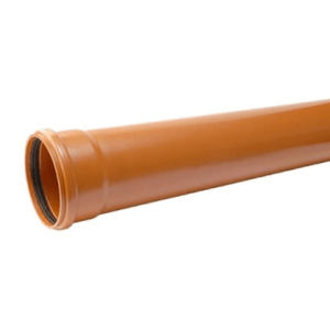 Underground drainage: drainage pipe single socket 6mtr length