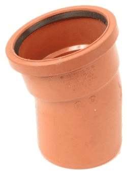 Underground drainage: 15 degree single socket bend