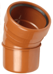 Underground drainage: 30 degree single socket bend